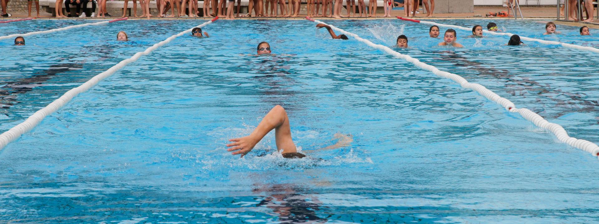 Schwimmen im Rahmen des Schul-Swim&Run